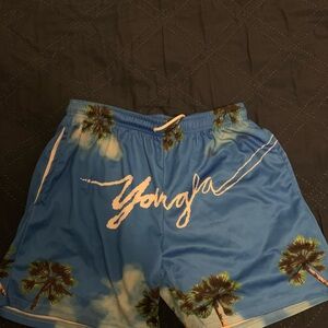 Blue Palm Tree Men's Shorts